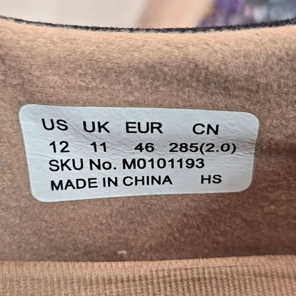 UIN Slip On Comfort Shoes Mens 12 Artsy Canvas Lightweight Casual Travel Sneaker