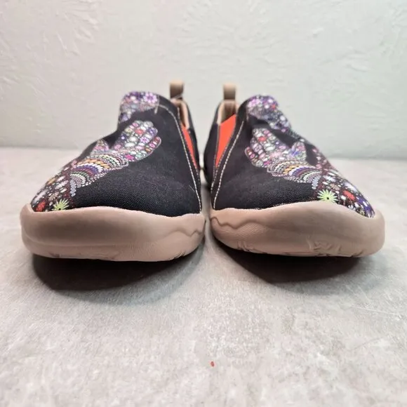 UIN Slip On Comfort Shoes Mens 12 Artsy Canvas Lightweight Casual Travel Sneaker