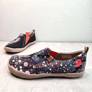UIN Slip On Comfort Shoes Mens 12 Artsy Canvas Lightweight Casual Travel Sneaker