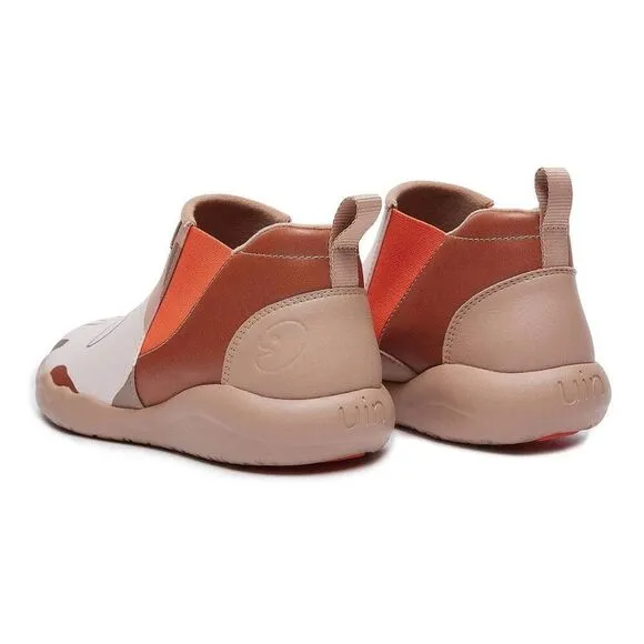 UIN Women's High Top Ankle Boots Comfort Walking Shoes (Eyes Granada) No Box