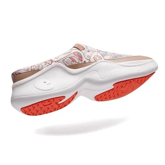 UIN Women's Mules Comfort Chunky Shoes Casual Slippers (spring-gray)New No Box