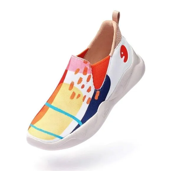 UIN Women's Sneakers Lightweight Walking Comfy Shoes(Watermelon Season Mijas II)
