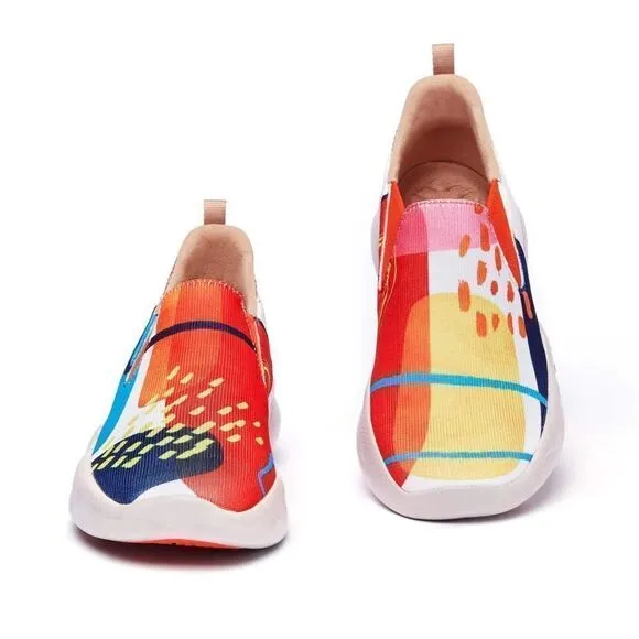 UIN Women's Sneakers Lightweight Walking Comfy Shoes(Watermelon Season Mijas II)