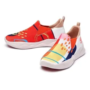 UIN Women's Sneakers Lightweight Walking Comfy Shoes(Watermelon Season Mijas II)