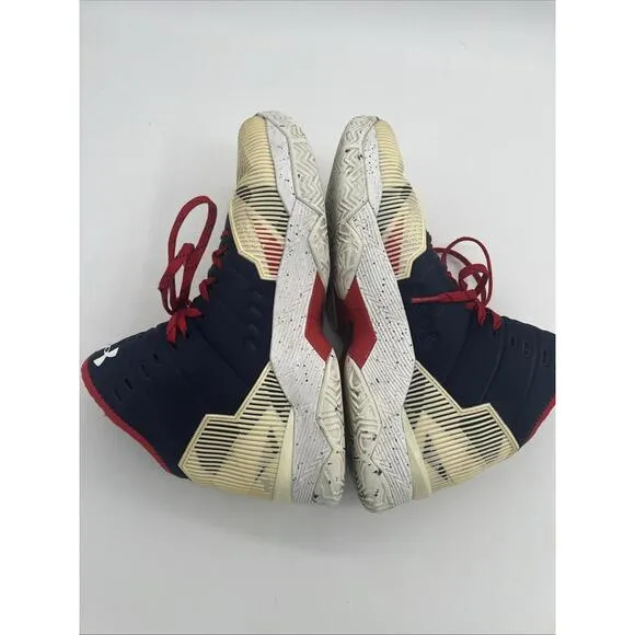 Under Armour Curry 2.5 USA Basketball Shoes Sneaker Men’s Size 11 White Blue Red
