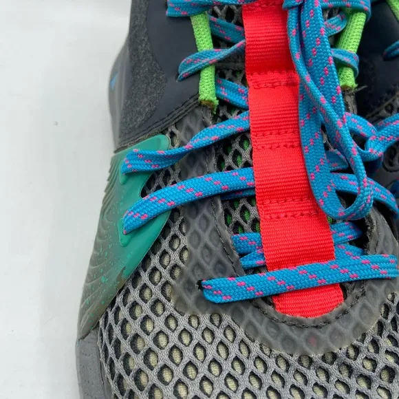 Under Armour Gray and Green Athletic Shoes with Mid-Top Support