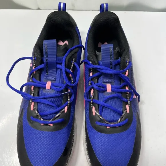 Under Armour HOVR Infinite Summi Athletic Shoes Blue and Pink Performance Design