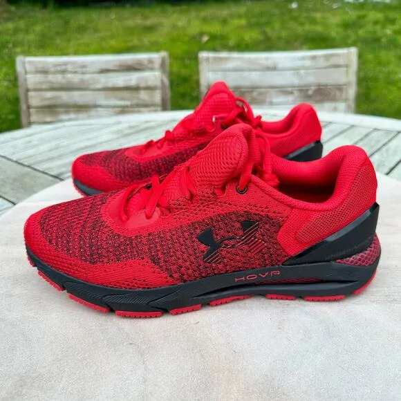 Under Armour HOVR Intake 6 Mens Sneakers Size 10 Red Athletic Shoes New 3026134
