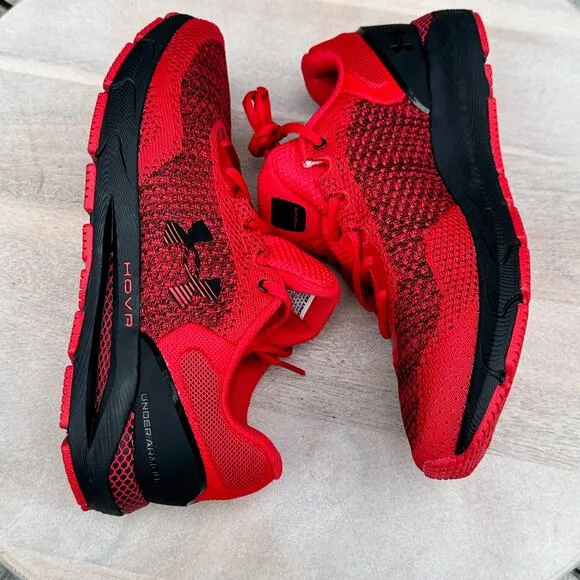 Under Armour HOVR Intake 6 Mens Sneakers Size 10 Red Athletic Shoes New 3026134
