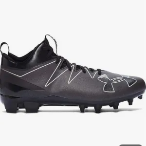 Under Armour Nitro Mens Black Low Football Cleats Shoes size 13 worn once!
