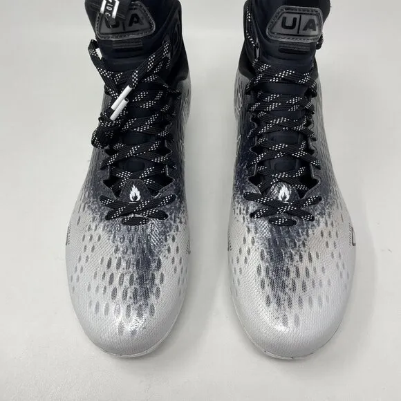 Under Armour Spotlight Lux MC 2.0 Mens 10.5 Black White 3025082