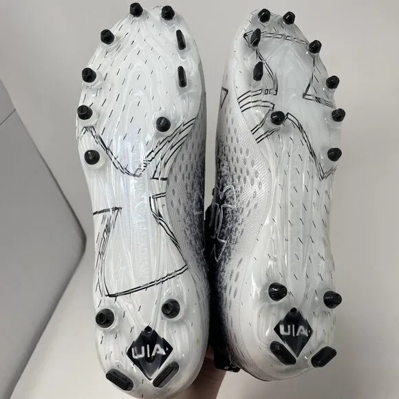 Under Armour Spotlight Lux MC 2.0 Mens 10.5 Black White 3025082