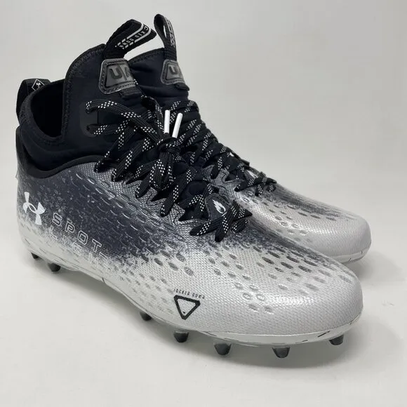 Under Armour Spotlight Lux MC 2.0 Mens 10.5 Black White 3025082