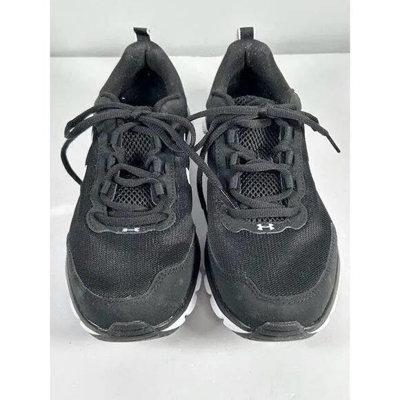 Under Armour UA Charged Assert 9 Running Shoes 3024591-001B Black Womens 9.5
