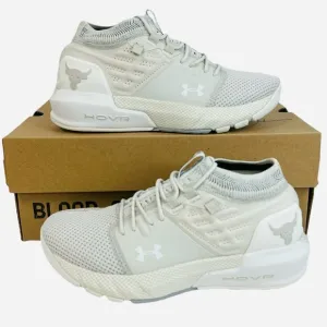 Under Armour Womens Project Rock 2 Onyx White 3022398-103 Training Shoes Size 5