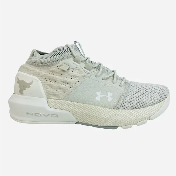 Under Armour Womens Project Rock 2 Onyx White 3022398-103 Training Shoes Size 5