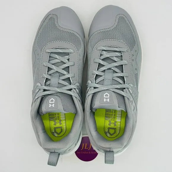 Under Armour Women's UA Glyde MT Softball Cleats Grey/White 3024328-105 Size 6
