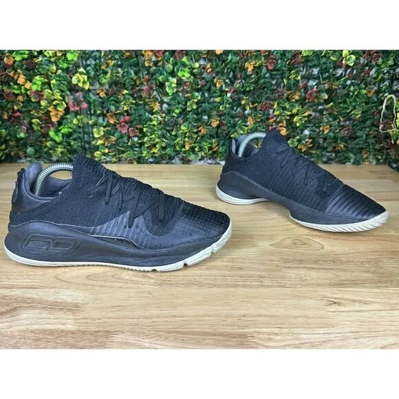 Under Armour Steph Curry 4 Low Basketball Shoes 3000083-004‎ NICE Black Mens 9