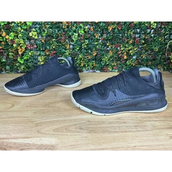 Under Armour Steph Curry 4 Low Basketball Shoes 3000083-004‎ NICE Black Mens 9