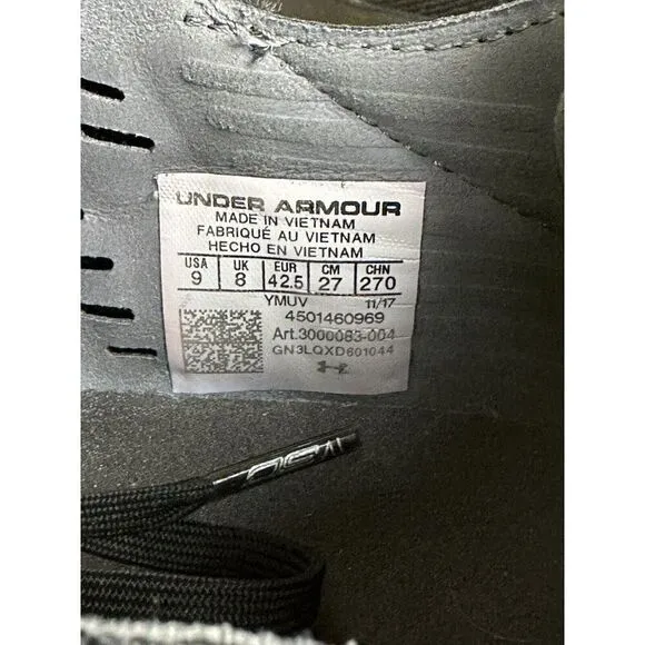 Under Armour Steph Curry 4 Low Basketball Shoes 3000083-004‎ NICE Black Mens 9