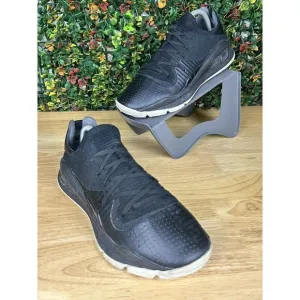 Under Armour Steph Curry 4 Low Basketball Shoes 3000083-004‎ NICE Black Mens 9