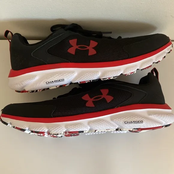 Under Under Armour Charged Assert 9 Marble Running Shoe Sz 12