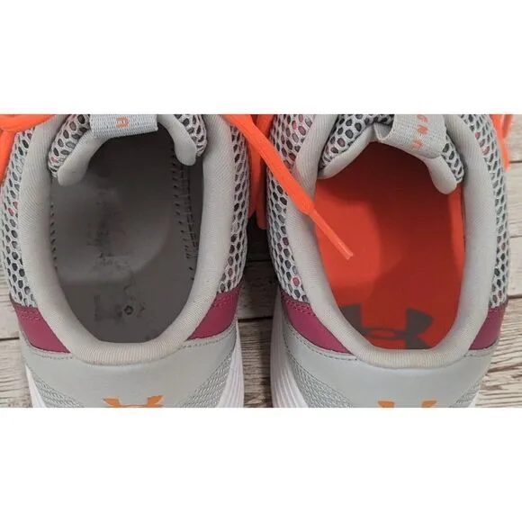 Under Armour Breathe Mens Sz 9.5 Gray Low Top Lace Up Sneaker Shoes 3019973-105