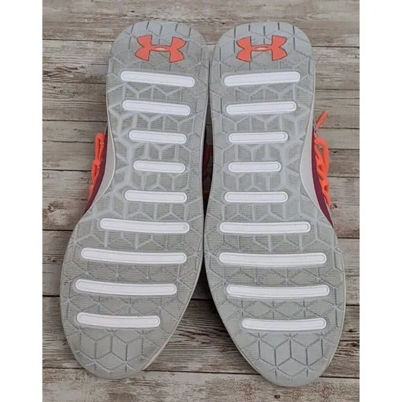 Under Armour Breathe Mens Sz 9.5 Gray Low Top Lace Up Sneaker Shoes 3019973-105