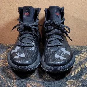 Under Armour X Level Series Boys Black and Red Shoes- Size 5