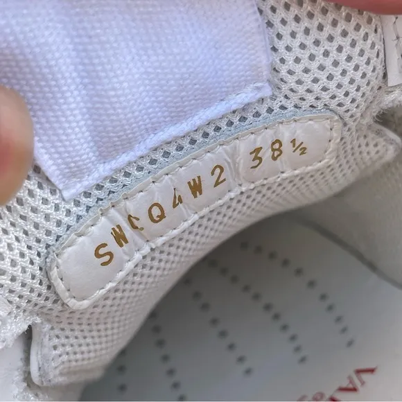 Valentino Atelier San Gallo printed broderie anglaise leather sneakers IT 38.5