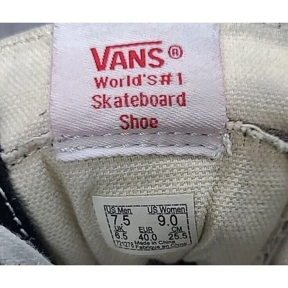 Vans 721278 Sk8-Hi  Lace-Up High Top Skateboard Shoes M US 7.5 / W 9 Suede Black