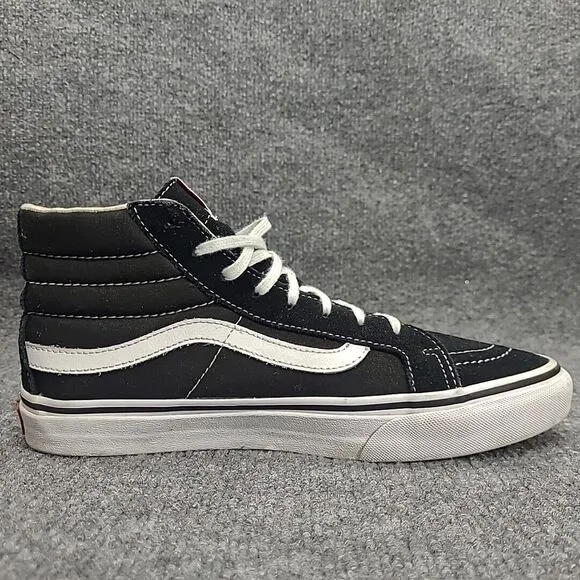 Vans 721278 Sk8-Hi  Lace-Up High Top Skateboard Shoes M US 7.5 / W 9 Suede Black