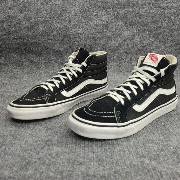 Vans 721278 Sk8-Hi  Lace-Up High Top Skateboard Shoes M US 7.5 / W 9 Suede Black