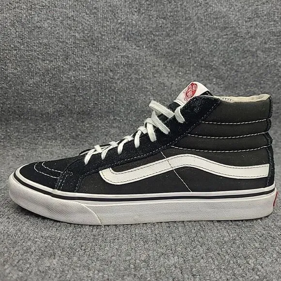 Vans 721278 Sk8-Hi  Lace-Up High Top Skateboard Shoes M US 7.5 / W 9 Suede Black