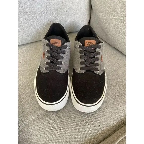 Vans Atwood Deluxe Men's Skate Shoes Black Size 11.5 Casual Sneaker
