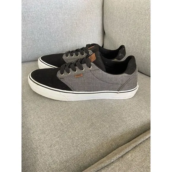 Vans Atwood Deluxe Men's Skate Shoes Black Size 11.5 Casual Sneaker