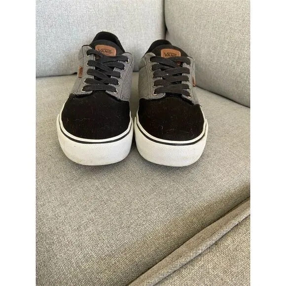 Vans Atwood Deluxe Men's Skate Shoes Black Size 11.5 Casual Sneaker