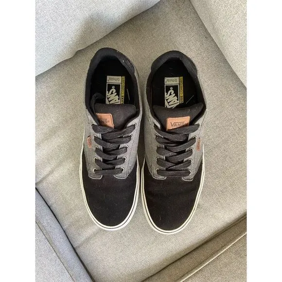 Vans Atwood Deluxe Men's Skate Shoes Black Size 11.5 Casual Sneaker