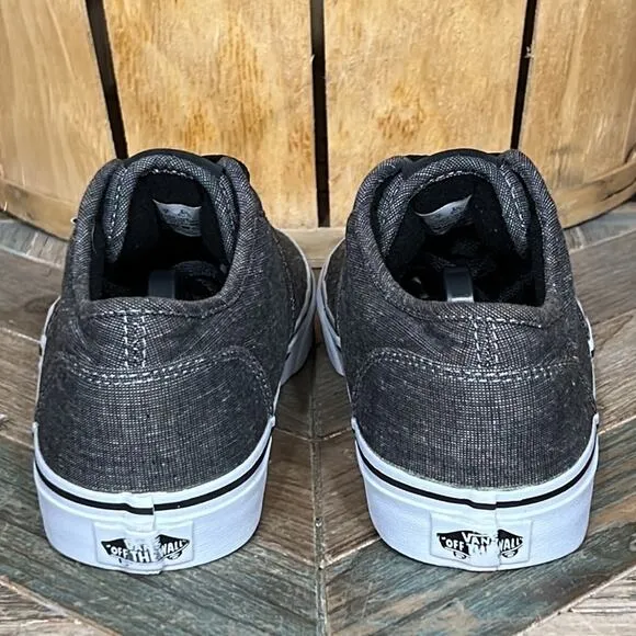 Vans Atwood Low Top Gray Canvas Skaterboarding Sneakers Shoes Mens Size 8