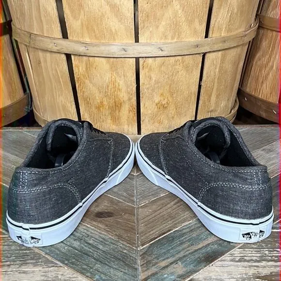 Vans Atwood Low Top Gray Canvas Skaterboarding Sneakers Shoes Mens Size 8