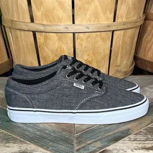 Vans Atwood Low Top Gray Canvas Skaterboarding Sneakers Shoes Mens Size 8