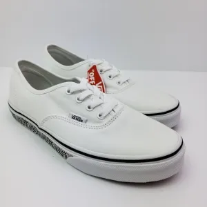 Vans Authentic Animal Sidewall Zebrawht Size 5Y Womens Sz 6.5 Low Sneaker Shoes