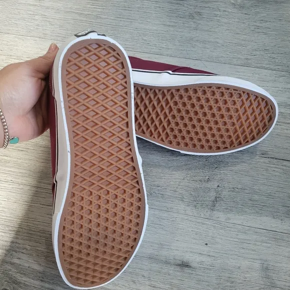 Vans  Authentic Classic Red Maroon Burgundy Low Top Casual Shoes