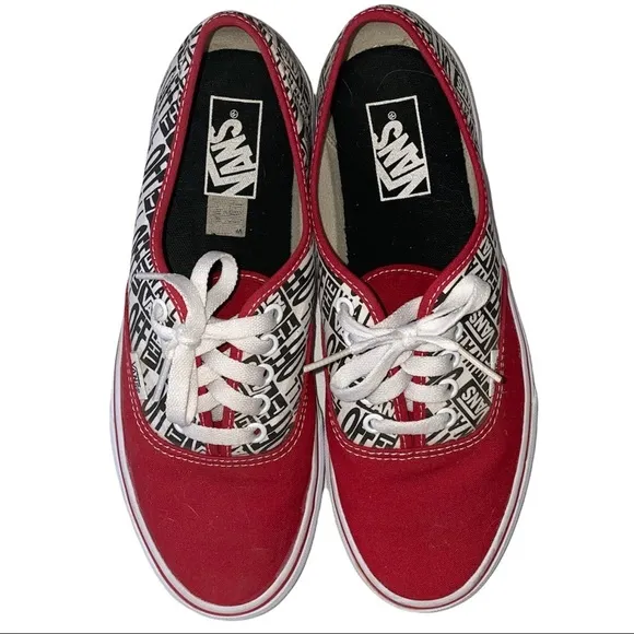 Vans Authentic OTW Repeat Racing Red sz 8.5 Men‎ 10 Women