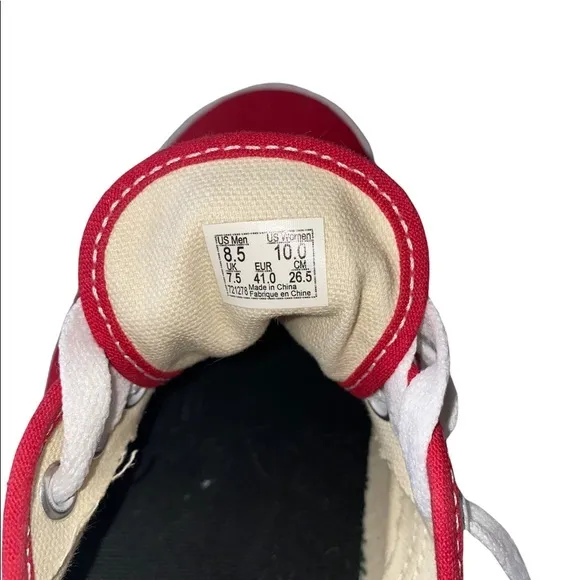 Vans Authentic OTW Repeat Racing Red sz 8.5 Men‎ 10 Women