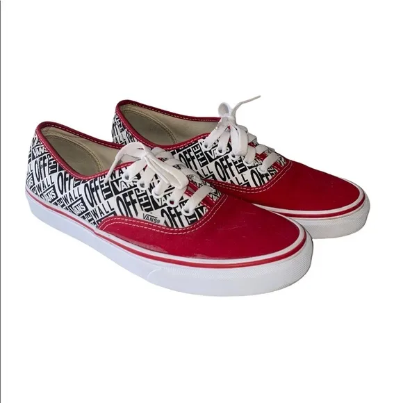 Vans Authentic OTW Repeat Racing Red sz 8.5 Men‎ 10 Women