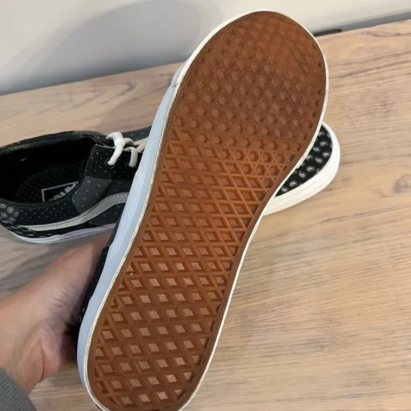 Vans Black And White Low Top Athletic Shoes