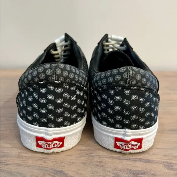 Vans Black And White Low Top Athletic Shoes