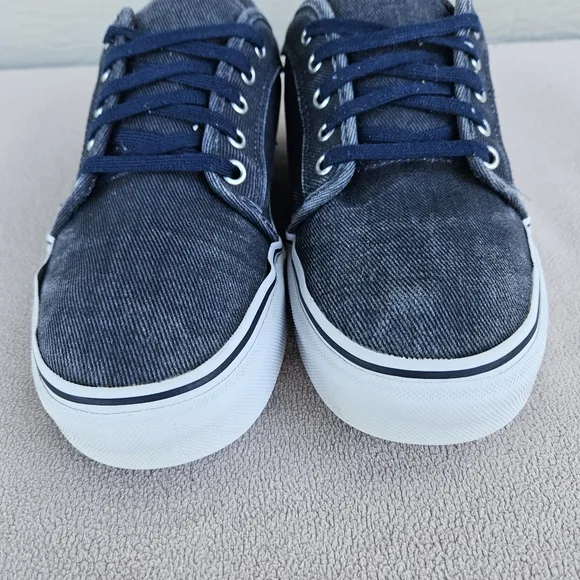 Vans Chukka Low Pro Navy Denim Corduroy Men Low Top Sneaker SZ 10 Off the Wall