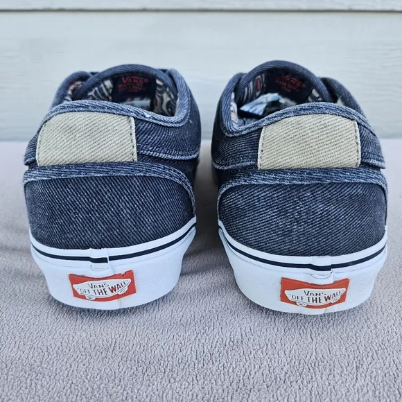 Vans Chukka Low Pro Navy Denim Corduroy Men Low Top Sneaker SZ 10 Off the Wall